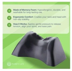 🧠 ⭐ Occipital Release Tool TMJ Neck Traction Cervical Pillow Headache Relief