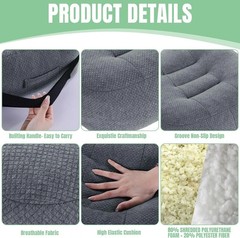 Extra Thick Chair Cushions for Office,6 in Breathable Adult Booster Seat for Car