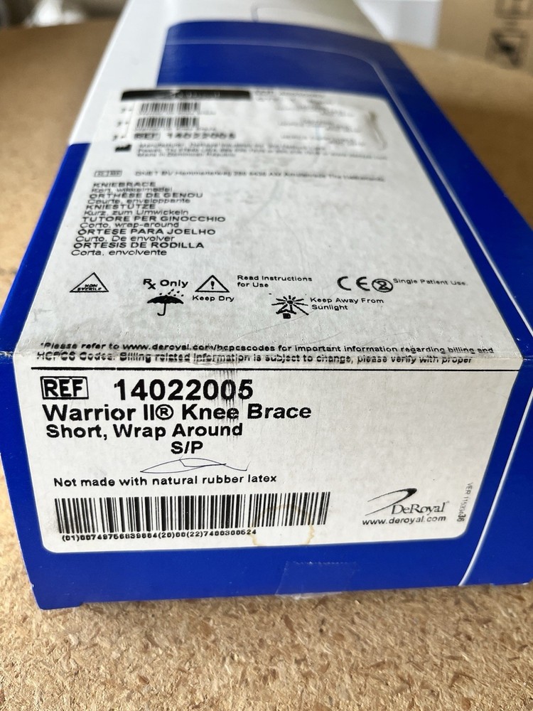 DeRoyal WARRIOR® II KNEE BRACE