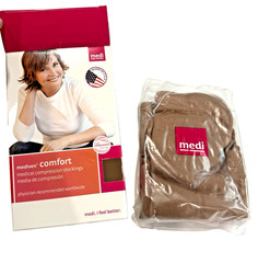 New Mediven Comfort Compression Panty Hose Stocking Natural III 15-20 Closed Toe