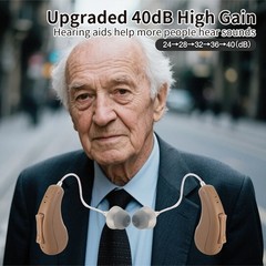 OTC Bluetooth APP Rechargeable Hearing Aids For Seniors RIC With Music Streaming