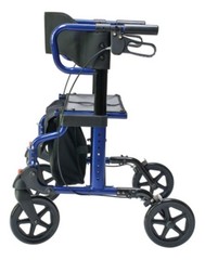 Lumex Hybrid LX Rollator Transport Chair, Majestic Blue