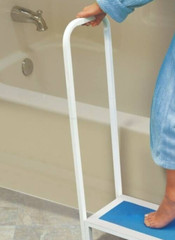 Step with Handrail Nonslip Bath Shower Kitchen Supports Up To 500lbs Heavy Duty