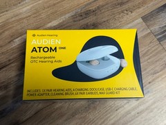 Audien Atom One OTC Hearing Aids Wireless Rechargeable Beige NIB!