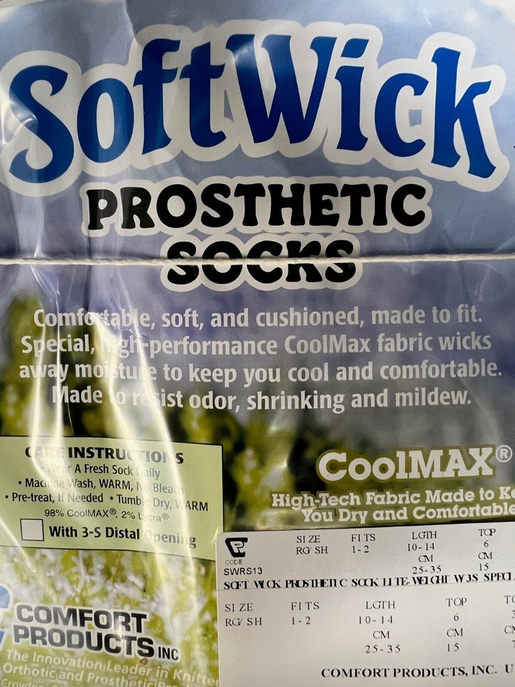 SoftWick Prosthetic Socks