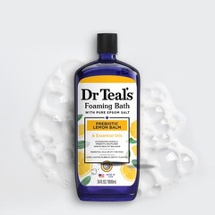 Dr Teal’S Dr Teals Foaming Bath Pure Epsom Salt Prebiotic Lemon Oils 34 Fl Oz
