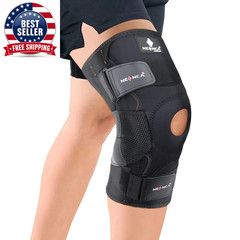 Hinged Knee Brace for Knee Pain with Side Stabilizers Women Men Knee Pad Meniscu