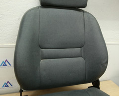 Folding 18″ Seat w/ Telescoping Headrest for RASCAL Power Chairs — GRAY Cushion