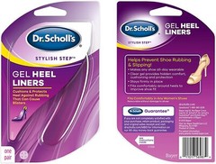 Dr Scholls GEL HEEL LINERS Women Cushion And Protect Heel One Pair