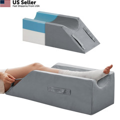 MEGCXIT Leg Pillow Elevation Blood Circulation, Wedge Single Leg, Grey