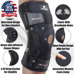 Hinged Knee Brace for Knee Pain with Side Stabilizers Women Men Knee Pad Meniscu