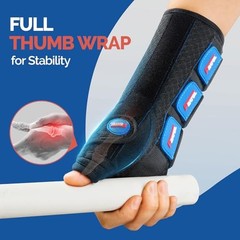Carpal Tunnel Wrist Brace Night Small/Medium(Pack of 1) Right Hand-Black Blue
