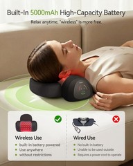 Heated Cervical Traction Device with Red Light Therapy & Massage | Neck Stretche