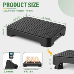 SOYO Mobility One Step Stool, Heavy Duty Indoor Outdoor Non-Slip Small Step Plat