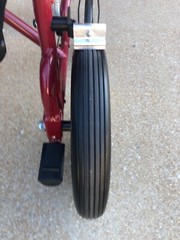 Medline MDS808200F3R 19in. Ultralight Transport Wheelchair – Red