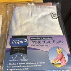 INSPIRE Women’s Protective Panties with Mesh Pocket Size XL