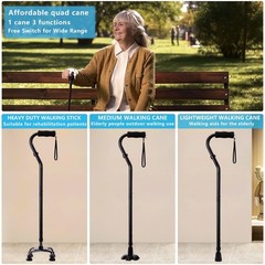 Walking Cane 3 in1 – Adjustable Lightweight Walking Sticks from 29-37 Inches,…