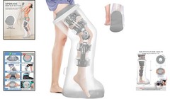 Reusable Extra Wide Full Leg Cast Protector – Non-Slip Design for Shower Safety