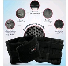 Dr. Arthritis Back Brace for Lower Back Pain Relief with 3D Lumbar Pad, Soft .B9