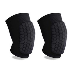 1 Pair Honeycomb Knee Compression Pads Men Women Basketball Sports Hex Sleeve