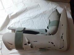 Aircast FP Walker Large 01F-L Inflatable Deflatable Medical Walking Boot Gray