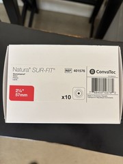 ConvaTec Natura Sur-Fit 2 1/4″ 57mm New Box of 10 Durahesive Skin Barrier 401576