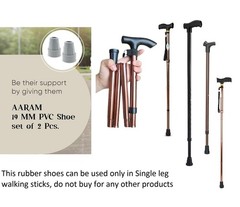 AARAM Tips for Mobility Aids (18-19mm) for Walking Sticks and Canes. Useful f…
