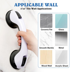 2 Pack Bathroom Grab Bars Shower Safety Handles Elderly Anti Slip Kit
