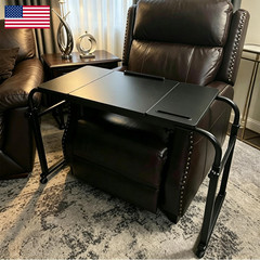 Komorebi Overbed Bedside Table Over The Bed Table Wheels Height Adjustable