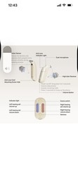 Flysound H8 OTC BTE Hearing Aids Bluetooth Rechargeable Waterproof Beige