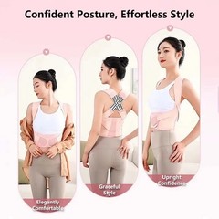 Share Back Brace Posture Corrector for Women and Men, Shoulder Straightener Ad