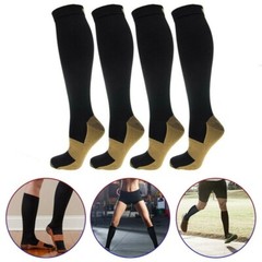 Copper 3 Pairs Compression Socks Running 30 – 40 mmHG Foot Pain Relief S/2XL