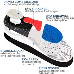 Orthopedic Gel Insoles Arch Support Shoe Inserts Cushion Sport Plantar Fasciitis