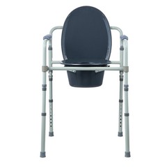 VEVOR Bedside Commode Chair Wide Seat Adjustable Height 350LB Raised Toilet Seat