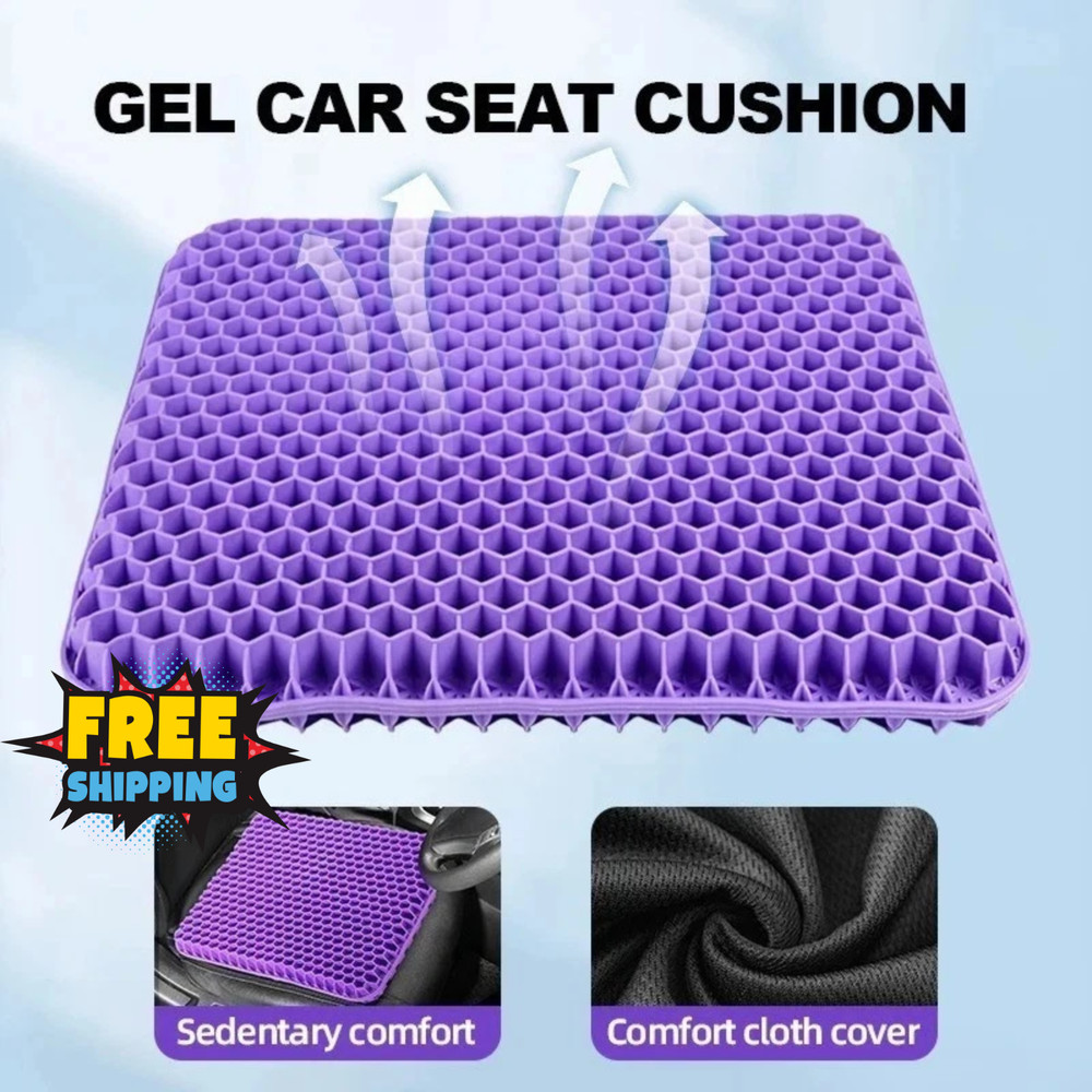 Gel Seat Cushion Honeycomb Cooling Pad for Office Car Tailbone Pain Relief