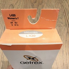 Aetrex Compete L420 Orthotic Insoles Anti-Microbial Women’s 7 (Flat & Low arch)
