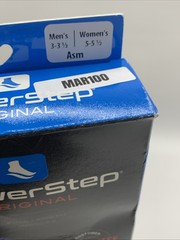Powerstep Original Blue Full Length Insoles 5001-01AS Men’s 3-3.5, Women’s 5-5.5
