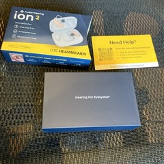 Audien ION2 Rechargeable OTC Hearing Aids Behind the Ear (BTE) w/ Charging Case