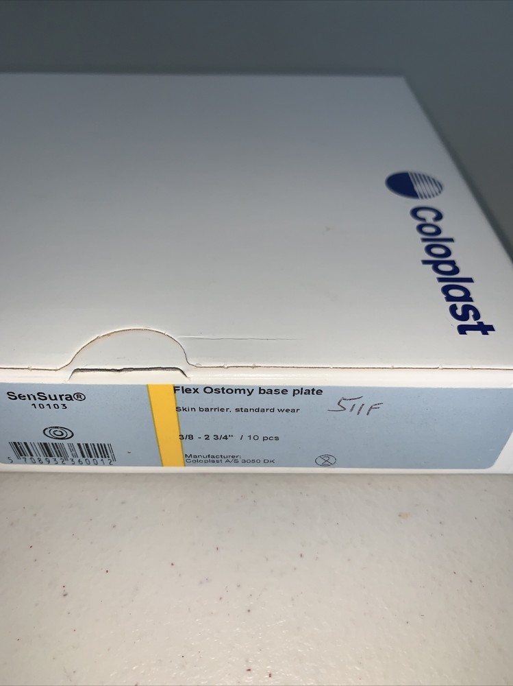 7 Coloplast SenSura Flex Two-Piece Skin Barrier 3/8“ – 2.75“ Stoma 10103