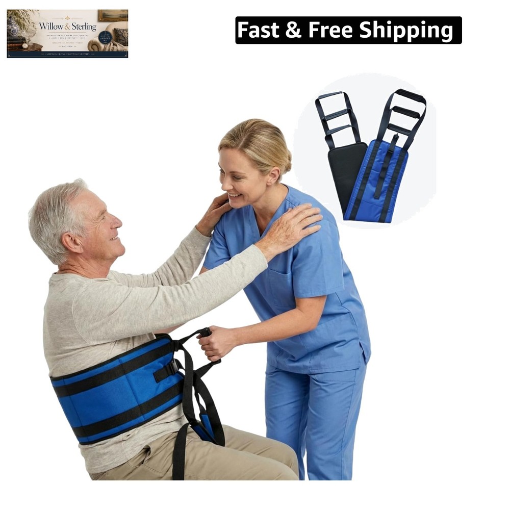 Transfer Sling, Upgraded with Metal Buckle, 6 Reinforced Straps with Hand Gri…