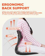 Ergonomic Chair Back Support, Small and Flexible Posture Corrector for Child an
