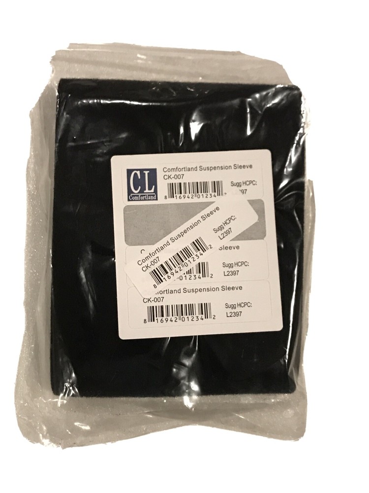Comfortland Suspension Sleeve Wrap for Knee Size Universal CK-007 New Black