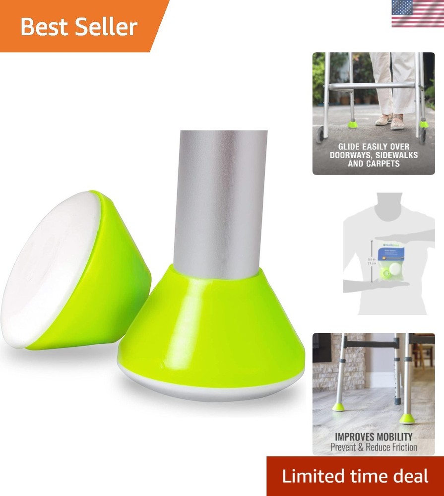 Walker Ski Glides, Walker Caps or Walker Pads for Rollators and Walking Aids,…