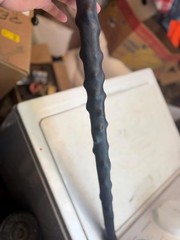 Rubber And Wood Handle 37 Inch Tall Walking Cane With Wrist Strap