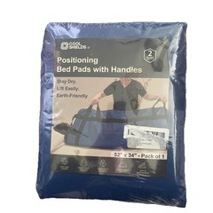 CoolShields Positioning Bed Pad with 8 Reinforced Handles 34″ x 52″ Washable NWT