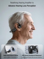 BD-F2H Bone Conduction hearing amplifier for Seniors, 5-Level Memory Volume, …