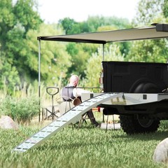 2PCS 7.5FT Heavy Duty Aluminum Loading Ramp for Pickup Truck Bed 1500LB Capacity