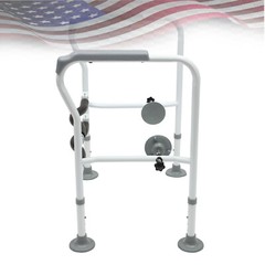 Toilet Frame Grab Bars Safety Rail Seat Handicap Assist For Senior Arm rest NEW