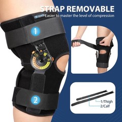 Nvorliy ROM Knee Brace Hinged Support ACL MCL PCL Meniscus Recovery