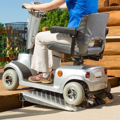 Silver Spring Portable Threshold Ramp EZ Traction Adjustable Aluminum 36×36